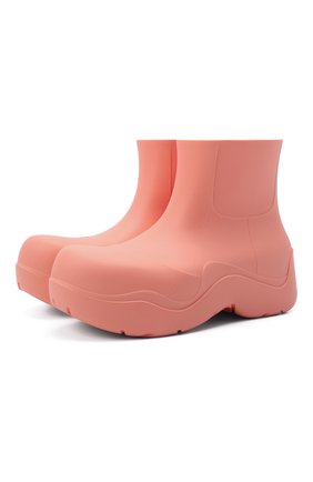 Женские сапоги bv puddle BOTTEGA VENETA розового цвета по цене 42650 руб., арт. 640045/V00P0 | Фото 1 Женские сапоги bv puddle BOTTEGA VENETA розового цвета, арт. 640045/V00P0 | Фото 1 (Материал внутренний: Натуральная кожа, Текстиль; Подошва: Платформа; Каблук тип: Устойчивый; Материал внешний: Резина; Каблук высота: Средний; Материал утеплителя: Без утеплителя)
