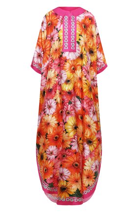 Женское шелковое платье DOLCE & GABBANA разноцветного цвета по цене 167000 руб., арт. F6YB9T/FI169 | Фото 1 Женское шелковое платье DOLCE & GABBANA разноцветного цвета, арт. F6YB9T/FI169 | Фото 1 (Материал внешний: Шелк; Рукава: 3/4; Длина Ж (юбки, платья, шорты): Макси; Женское Кросс-КТ: Платье-одежда; Случай: Повседневный; Стили: Бохо)