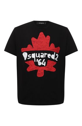 Мужская хлопковая футболка DSQUARED2 черного цвета по цене 17950 руб., арт. S71GD1100/S22427 | Фото 1 Мужская хлопковая футболка DSQUARED2 черного цвета, арт. S71GD1100/S22427 | Фото 1
