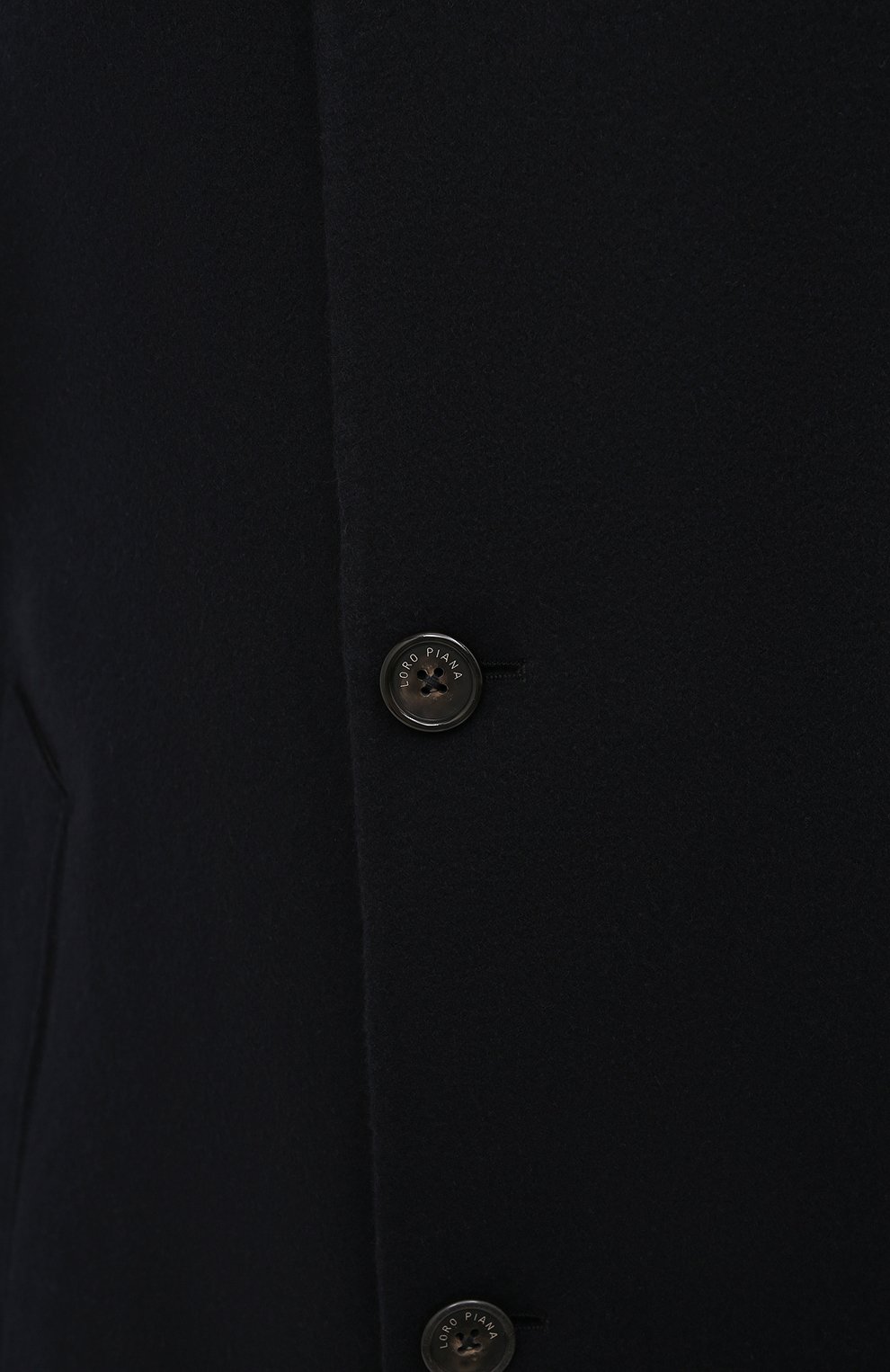 Мужской кашемировое пальто LORO PIANA темно-синего цвета, арт. FAL6978 | Фото 5 (Материал внешний: Шерсть, Кашемир; Рукава: Длинные; Длина (верхняя одежда): До колена; Региональные ограничения белый список (Axapta Mercury): RU; Мужское Кросс-КТ: пальто-верхняя одежда; Стили: Кэжуэл)