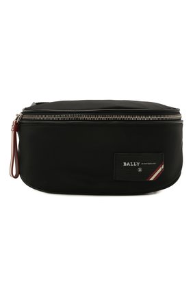 Мужская текстильная поясная сумка flynos BALLY черного цвета по цене 25350 руб., арт. FLYN0S/00 | Фото 1 Мужская текстильная поясная сумка flynos BALLY черного цвета, арт. FLYN0S/00 | Фото 1 (Материал: Текстиль; Ремень/цепочка: На ремешке)