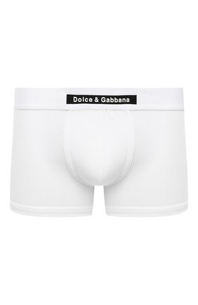 Мужские хлопковые боксеры DOLCE & GABBANA белого цвета по цене 5170 руб., арт. M4D31J/0UAIG | Фото 1 Мужские хлопковые боксеры DOLCE & GABBANA белого цвета, арт. M4D31J/0UAIG | Фото 1 (Материал внешний: Хлопок; Кросс-КТ: бельё; Мужское Кросс-КТ: Трусы)