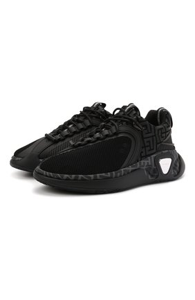 Мужские кроссовки b-runner BALMAIN черного цвета по цене 62700 руб., арт. WM1VI261/TRMM | Фото 1 Мужские кроссовки b-runner BALMAIN черного цвета, арт. WM1VI261/TRMM | Фото 1 (Материал внутренний: Текстиль, Натуральная кожа; Материал внешний: Текстиль; Подошва: Массивная; Стили: Гранж)