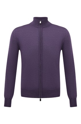 Мужской шерстяной кардиган CANALI фиолетового цвета по цене 27150 руб., арт. C0022/MK00077 | Фото 1 Мужской шерстяной кардиган CANALI фиолетового цвета, арт. C0022/MK00077 | Фото 1 (Материал внешний: Шерсть; Мужское Кросс-КТ: Кардиган-одежда; Рукава: Длинные; Длина (для топов): Стандартные)