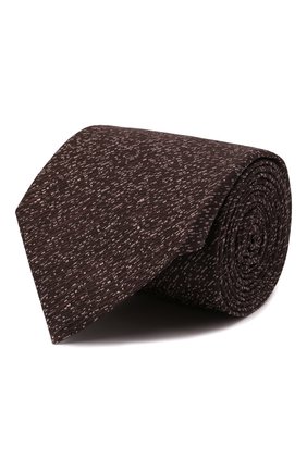 Мужской шелковый галстук CANALI коричневого цвета по цене 11500 руб., арт. 70/HJ03247 | Фото 1 Мужской шелковый галстук CANALI коричневого цвета, арт. 70/HJ03247 | Фото 1