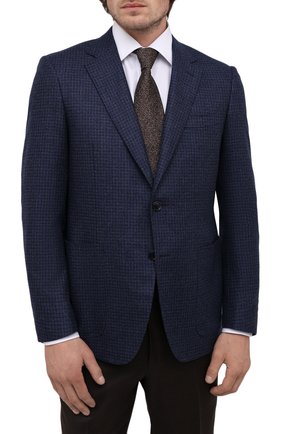 Мужской шелковый галстук CANALI коричневого цвета по цене 11500 руб., арт. 70/HJ03247 | Фото 2 Мужской шелковый галстук CANALI коричневого цвета, арт. 70/HJ03247 | Фото 2