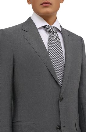 Мужской шелковый галстук CANALI синего цвета по цене 12600 руб., арт. 24/HJ03266 | Фото 2 Мужской шелковый галстук CANALI синего цвета, арт. 24/HJ03266 | Фото 2