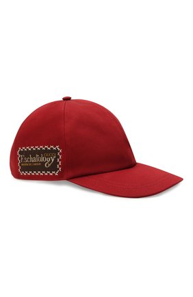 Мужской хлопковая бейсболка GUCCI красного цвета по цене 27950 руб., арт. 656183/4HAEX | Фото 1 Мужской хлопковая бейсболка GUCCI красного цвета, арт. 656183/4HAEX | Фото 1