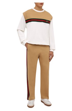 Мужской хлопковый свитшот GUCCI белого цвета по цене 82250 руб., арт. 655457/XJDHD | Фото 2 Мужской хлопковый свитшот GUCCI белого цвета, арт. 655457/XJDHD | Фото 2