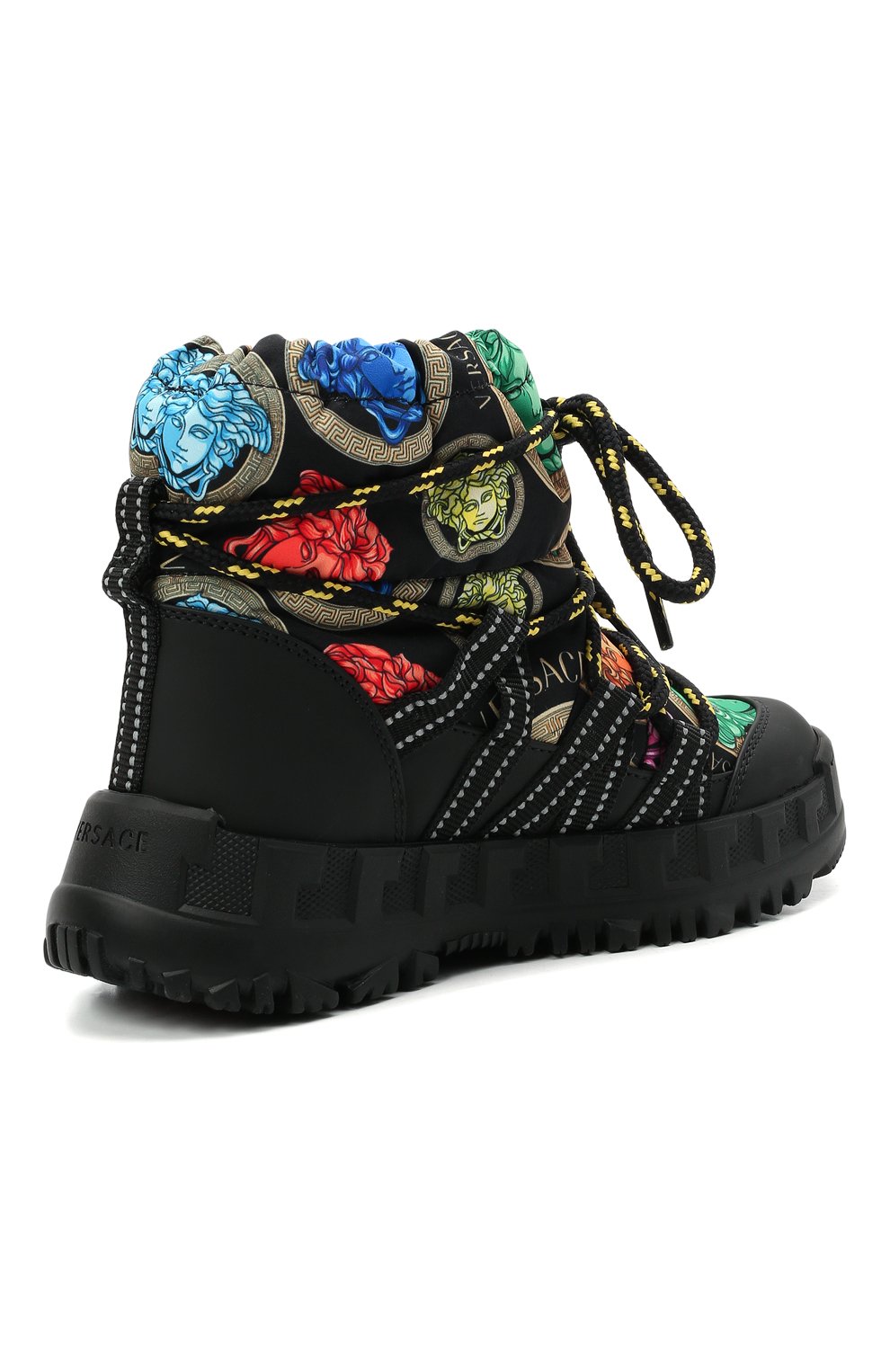 Мужского утепленные ботинки VERSACE разноцветного цвета, арт. YHX00043/1A01142/30-33 | Фото 3