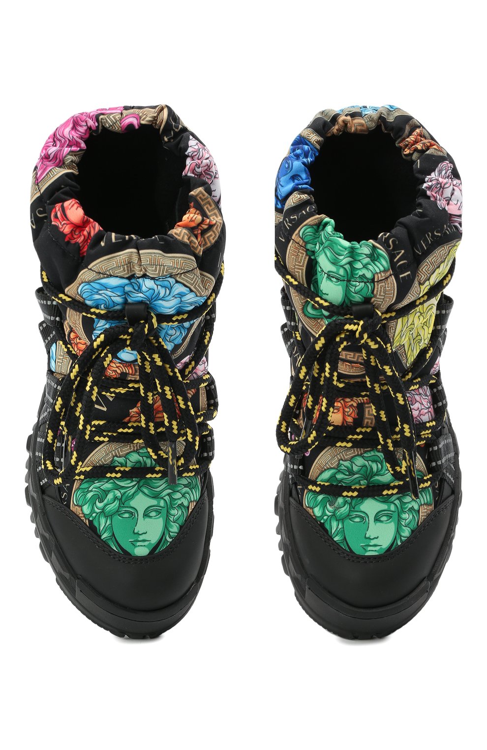 Мужского утепленные ботинки VERSACE разноцветного цвета, арт. YHX00043/1A01142/30-33 | Фото 4