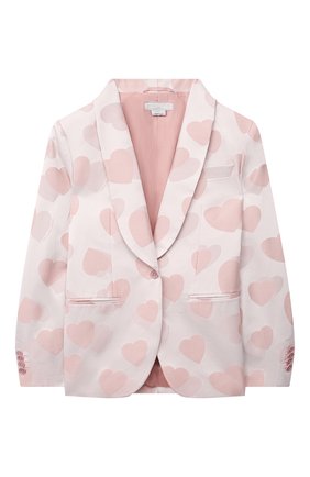 Детский хлопковый костюм STELLA MCCARTNEY светло-розового цвета по цене 27200 руб., арт. 603552/SRK91 | Фото 2 Детский хлопковый костюм STELLA MCCARTNEY светло-розового цвета, арт. 603552/SRK91 | Фото 2 (Материал подклада: Вискоза; Материал внешний: Хлопок, Синтетический материал; Рукава: Длинные; Ростовка одежда: 9 лет | 134 см, 12 лет | 152 см, 13 - 15 лет | 158 см, 16 лет | 164 см, 2 года | 92 см, 3 года | 98 см, 4 года | 104 см, 5 лет | 110 см, 7 лет | 122 см)