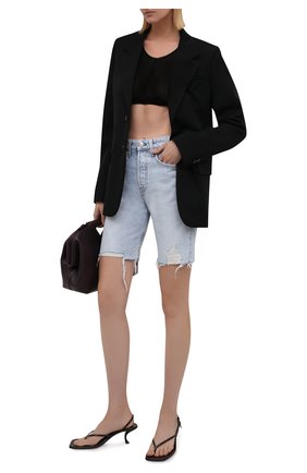 Женские джинсовые шорты RAG&BONE голубого цвета по цене 26250 руб., арт. WDD21P1908B1MH | Фото 2 Женские джинсовые шорты RAG&BONE голубого цвета, арт. WDD21P1908B1MH | Фото 2