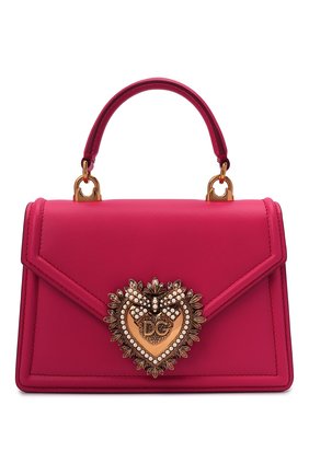 Женская сумка devotion small DOLCE & GABBANA фуксия цвета по цене 108500 руб., арт. BB6711/AV893 | Фото 1 Женская сумка devotion small DOLCE & GABBANA фуксия цвета, арт. BB6711/AV893 | Фото 1 (Материал: Натуральная кожа; Сумки-технические: Сумки top-handle, Сумки через плечо; Размер: small; Ремень/цепочка: На ремешке)