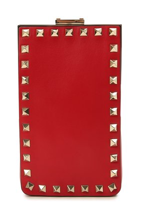 Чехол для телефона rockstud VALENTINO красного цвета по цене 77450 руб., арт. WW2P0W35/NAP | Фото 1 Чехол для телефона rockstud VALENTINO красного цвета, арт. WW2P0W35/NAP | Фото 1 (Женское Кросс-КТ: Кожа iPhone)