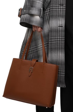 Женская сумка-тоут sofia large FURLA коричневого цвета по цене 29500 руб., арт. BATUPRS/HSF000 | Фото 2 Женская сумка-тоут sofia large FURLA коричневого цвета, арт. BATUPRS/HSF000 | Фото 2