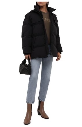 Женский пуховая куртка BOTTEGA VENETA черного цвета по цене 216000 руб., арт. 659724/VKH50 | Фото 2 Женский пуховая куртка BOTTEGA VENETA черного цвета, арт. 659724/VKH50 | Фото 2 (Материал утеплителя: Пух и перо; Материал внешний: Хлопок; Материал подклада: Хлопок; Длина (верхняя одежда): До середины бедра; Рукава: Длинные; Стили: Спорт-шик; Кросс-КТ: Пуховик)