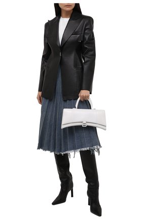 Женская джинсовая юбка BALENCIAGA синего цвета по цене 71950 руб., арт. 657640/TJW67 | Фото 2 Женская джинсовая юбка BALENCIAGA синего цвета, арт. 657640/TJW67 | Фото 2 (Материал внешний: Хлопок; Кросс-КТ: Деним; Женское Кросс-КТ: Юбка-одежда, юбка-плиссе; Стили: Гранж; Длина Ж (юбки, платья, шорты): До колена)
