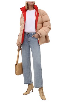 Женский пуховик JIL SANDER светло-розового цвета по цене 163500 руб., арт. JPPT440294-WT441300A | Фото 2 Женский пуховик JIL SANDER светло-розового цвета, арт. JPPT440294-WT441300A | Фото 2 (Материал утеплителя: Пух и перо; Материал внешний: Синтетический материал; Материал подклада: Хлопок; Кросс-КТ: Пуховик; Стили: Минимализм; Длина (верхняя одежда): Короткие; Рукава: Длинные)