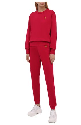 Женские хлопковые джоггеры KENZO розового цвета по цене 19950 руб., арт. FB52PA7224ML | Фото 2 Женские хлопковые джоггеры KENZO розового цвета, арт. FB52PA7224ML | Фото 2 (Материал внешний: Хлопок; Женское Кросс-КТ: Джоггеры - брюки, Брюки-спорт; Силуэт Ж (брюки и джинсы): Джоггеры; Стили: Спорт-шик; Длина (брюки, джинсы): Стандартные)