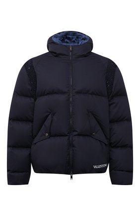 Мужская пуховая куртка VALENTINO темно-синего цвета по цене 209500 руб., арт. WV3CNB357MW | Фото 1 Мужская пуховая куртка VALENTINO темно-синего цвета, арт. WV3CNB357MW | Фото 1