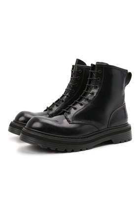 Мужские кожаные ботинки PREMIATA черного цвета, арт. 31543/M0NELLA | Фото 1 (Материал внутренний: Натуральная кожа; Мужское Кросс-КТ: Ботинки-обувь; Подошва: Массивная; Материал внешний: Кожа; Материал утеплителя: Без утеплителя)