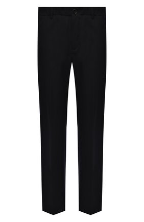 Мужские брюки из шерсти и хлопка LANVIN темно-синего цвета по цене 64200 руб., арт. RM-TR0044-4969-A21 | Фото 1 Мужские брюки из шерсти и хлопка LANVIN темно-синего цвета, арт. RM-TR0044-4969-A21 | Фото 1 (Материал внешний: Шерсть, Хлопок; Длина (брюки, джинсы): Стандартные; Случай: Повседневный; Стили: Кэжуэл)