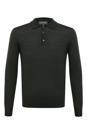 Мужское шерстяное поло CANALI зеленого цвета по цене 21650 руб., арт. C0017/MK00077 | Фото 1 Мужское шерстяное поло CANALI зеленого цвета, арт. C0017/MK00077 | Фото 1