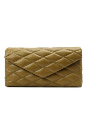 Женский клатч sade SAINT LAURENT хаки цвета по цене 874500 тенге, арт. 655004/1EL01 | Фото 1 Женский клатч sade SAINT LAURENT хаки цвета, арт. 655004/1EL01 | Фото 1 (Материал: Натуральная кожа; Женское Кросс-КТ: Клатч-клатчи; Размер: large)