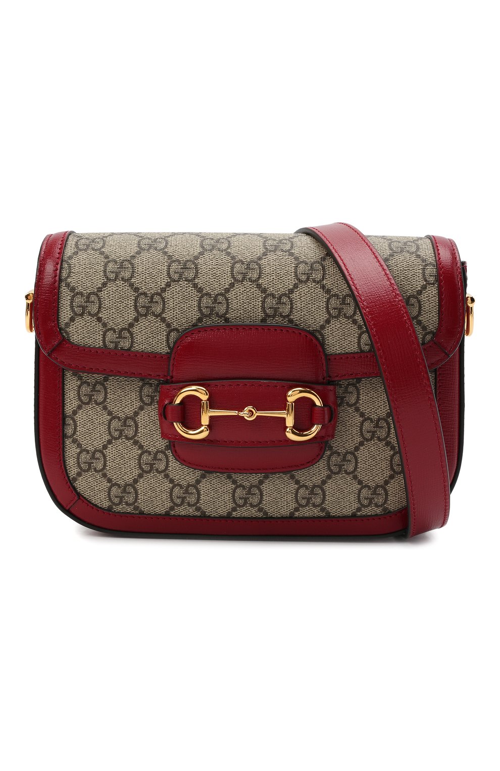 Женская красная сумка gg 1955 horsebit GUCCI — купить за 266000 руб. в  интернет-магазине ЦУМ, арт. 658574/HUHHG
