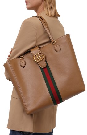 Женский сумка-тоут dahlia medium GUCCI коричневого цвета по цене 202600 руб., арт. 649577/1U1MT | Фото 2 Женский сумка-тоут dahlia medium GUCCI коричневого цвета, арт. 649577/1U1MT | Фото 2 (Материал: Натуральная кожа; Размер: medium; Ошибки технического описания: Нет ширины; Сумки-технические: Сумки-шопперы)