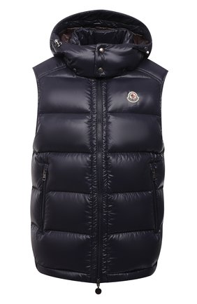 Мужской пуховый жилет bormes MONCLER темно-синего цвета по цене 84900 руб., арт. G2-091-1A001-52-68950 | Фото 1 Мужской пуховый жилет bormes MONCLER темно-синего цвета, арт. G2-091-1A001-52-68950 | Фото 1