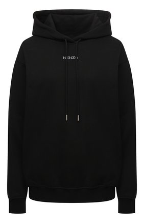Женский хлопковое худи KENZO черного цвета по цене 29750 руб., арт. FB62SW6404M0 | Фото 1 Женский хлопковое худи KENZO черного цвета, арт. FB62SW6404M0 | Фото 1 (Рукава: Длинные; Длина (для топов): Стандартные; Материал внешний: Хлопок; Женское Кросс-КТ: Худи-одежда; Стили: Спорт-шик)