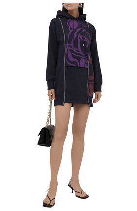 Женское хлопковое платье KENZO темно-синего цвета по цене 39850 руб., арт. FB62R08034M0 | Фото 2 Женское хлопковое платье KENZO темно-синего цвета, арт. FB62R08034M0 | Фото 2