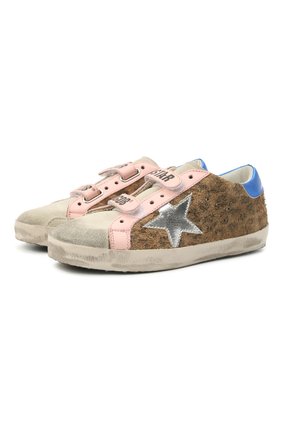 Детские кожаные кеды superstar GOLDEN GOOSE DELUXE BRAND коричневого цвета по цене 23750 руб., арт. GYF00111.F001984 | Фото 1 Детские кожаные кеды superstar GOLDEN GOOSE DELUXE BRAND коричневого цвета, арт. GYF00111.F001984 | Фото 1 (Материал внутренний: Натуральная кожа)