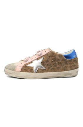Детские кожаные кеды superstar GOLDEN GOOSE DELUXE BRAND коричневого цвета по цене 23750 руб., арт. GYF00111.F001984 | Фото 2 Детские кожаные кеды superstar GOLDEN GOOSE DELUXE BRAND коричневого цвета, арт. GYF00111.F001984 | Фото 2 (Материал внутренний: Натуральная кожа)