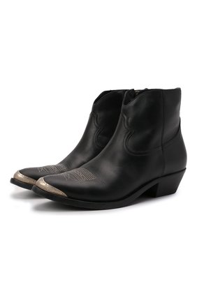 Женские кожаные ботинки young GOLDEN GOOSE DELUXE BRAND черного цвета по цене 59950 руб., арт. GWF00131.F000484 | Фото 1 Женские кожаные ботинки young GOLDEN GOOSE DELUXE BRAND черного цвета, арт. GWF00131.F000484 | Фото 1 (Подошва: Плоская; Материал внутренний: Натуральная кожа; Каблук высота: Низкий; Женское Кросс-КТ: Казаки-ботинки; Материал внешний: Кожа)