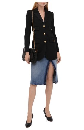 Женские кожаные туфли GUCCI черного цвета по цене 72400 руб., арт. 658673/BK000 | Фото 2 Женские кожаные туфли GUCCI черного цвета, арт. 658673/BK000 | Фото 2 (Материал внутренний: Натуральная кожа; Подошва: Плоская; Каблук высота: Высокий; Каблук тип: Устойчивый)
