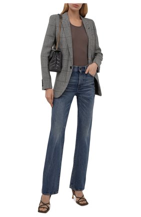 Женские джинсы SAINT LAURENT синего цвета по цене 56700 руб., арт. 659939/Y863C | Фото 2 Женские джинсы SAINT LAURENT синего цвета, арт. 659939/Y863C | Фото 2 (Материал внешний: Хлопок; Длина (брюки, джинсы): Стандартные; Кросс-КТ: Деним; Силуэт Ж (брюки и джинсы): Прямые; Детали: Потертости; Стили: Кэжуэл)