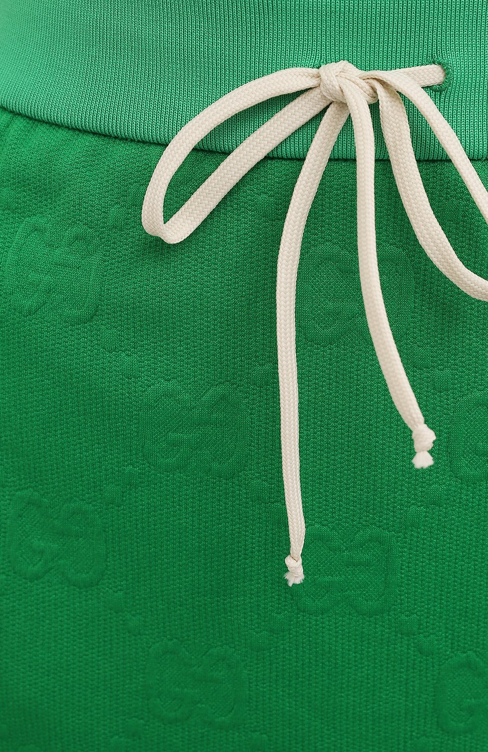 Женская юбка GUCCI зеленого цвета, арт. 655183/XJDEM | Фото 5 (Длина Ж (юбки, платья, шорты): Мини; Материал внешний: Синтетический материал; Женское Кросс-КТ: Юбка-одежда; Стили: Спорт-шик)
