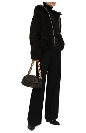 Женская шуба из овчины BOTTEGA VENETA темно-коричневого цвета по цене 528500 руб., арт. 671292/VKV70 | Фото 2 Женская шуба из овчины BOTTEGA VENETA темно-коричневого цвета, арт. 671292/VKV70 | Фото 2 (Длина (верхняя одежда): Короткие; Стили: Кэжуэл; Рукава: Длинные; Материал подклада: Синтетический материал; Материал внешний: Натуральный мех)