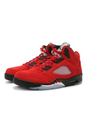 Мужские кеды air jordan 5 retro raging bull red NIKELAB красного цвета по цене 14340 руб., арт. DD0587-600 | Фото 1 Мужские кеды air jordan 5 retro raging bull red NIKELAB красного цвета, арт. DD0587-600 | Фото 1