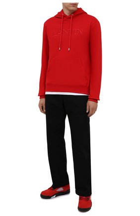 Мужские кеды air jordan 5 retro raging bull red NIKELAB красного цвета по цене 14340 руб., арт. DD0587-600 | Фото 2 Мужские кеды air jordan 5 retro raging bull red NIKELAB красного цвета, арт. DD0587-600 | Фото 2
