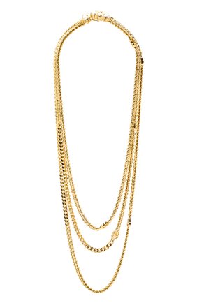 Женское колье GUCCI золотого цвета по цене 106200 руб., арт. 645656/I4620 | Фото 1 Женское колье GUCCI золотого цвета, арт. 645656/I4620 | Фото 1 (Материал: Металл)