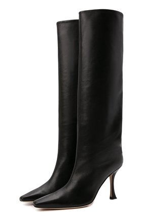 Женские кожаные сапоги chad 90 JIMMY CHOO черного цвета по цене 99500 руб., арт. CHAD 90/MHJ | Фото 1 Женские кожаные сапоги chad 90 JIMMY CHOO черного цвета, арт. CHAD 90/MHJ | Фото 1 (Подошва: Плоская; Высота голенища: Средние; Материал внутренний: Натуральная кожа; Каблук высота: Высокий; Каблук тип: Шпилька; Материал внешний: Кожа)