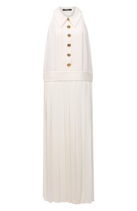 Женское платье из вискозы BALMAIN кремвого цвета по цене 549500 руб., арт. WF1R0030/V089 | Фото 1 Женское платье из вискозы BALMAIN кремвого цвета, арт. WF1R0030/V089 | Фото 1 (Длина Ж (юбки, платья, шорты): Макси; Материал внешний: Вискоза; Женское Кросс-КТ: Платье-одежда; Стили: Кэжуэл; Случай: Повседневный; Кросс-КТ: Трикотаж)