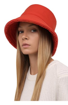 Женская панама LORO PIANA кораллового цвета по цене 72100 руб., арт. FAL7822 | Фото 2 Женская панама LORO PIANA кораллового цвета, арт. FAL7822 | Фото 2 (Материал: Текстиль, Синтетический материал)