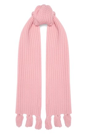 Женский кашемировый шарф FTC светло-розового цвета, арт. 840-0570 | Фото 1 (Материал: Шерсть, Кашемир, Текстиль)