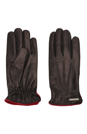 Мужские кожаные перчатки CORNELIANI темно-синего цвета по цене 26600 руб., арт. 88Q338-1820575/00 | Фото 2 Мужские кожаные перчатки CORNELIANI темно-синего цвета, арт. 88Q338-1820575/00 | Фото 2