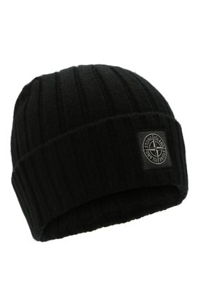 Мужская шерстяная шапка STONE ISLAND черного цвета по цене 11200 руб., арт. 7515N24B5 | Фото 1 Мужская шерстяная шапка STONE ISLAND черного цвета, арт. 7515N24B5 | Фото 1